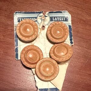 Vintage Brown Buttons Set